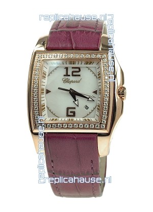 Chopard Two O Ten Ladies Swiss Replica Watch in Pink Strap