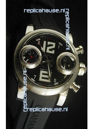 Graham Chronograph Swordfish Swiss Replica Watch in Black Dial