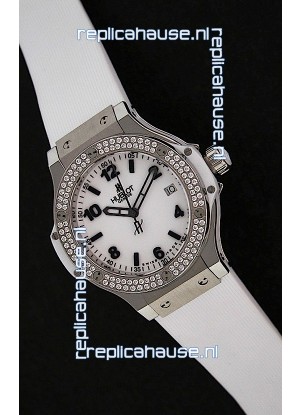Hublot Big Bang King Swiss Quartz Watch in Faux Diamonds Plated