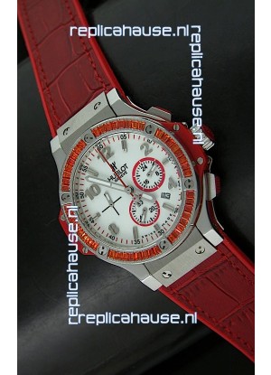 Hublot Big Bang Japanese Repica Watch in Red Strap