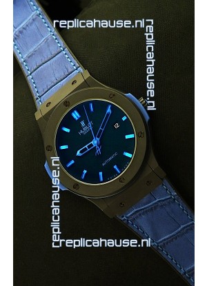 Hublot Big Bang Classic Fusion Ceramic Case Watch in Blue Strap
