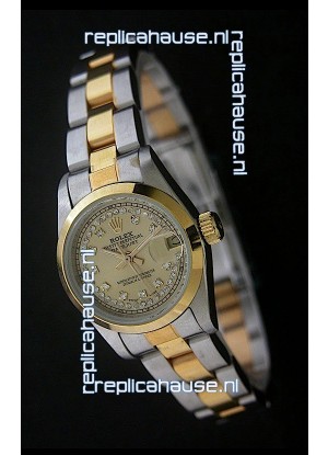 Rolex Datejust Oyster Perpetual Superlative ChronoMeter Swiss Gold Watch in Diamond Markers