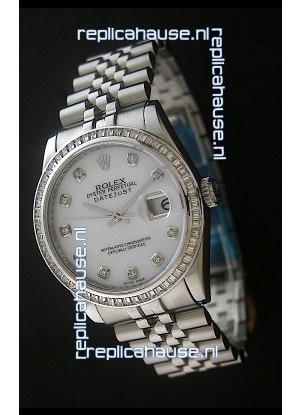 Rolex Datejust Swiss Replica Automatic Watch in White Dial