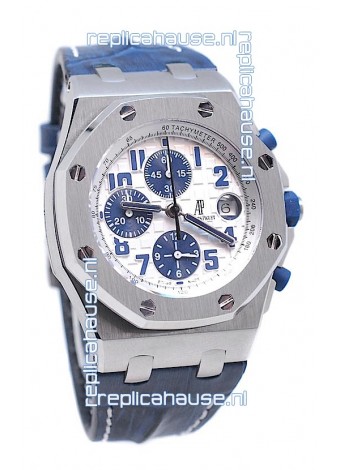 Audemars Piguet Royal Oak Offshore Navy Edition Swiss Watch in White Dial