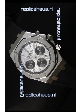 Audemars Piguet Royal Oak Chronograph Watch in Stainless Steel Case White Dial