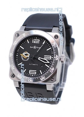 Bell and Ross BR 03 Type Aviation Brushed Steel Swiss Automatic Watch