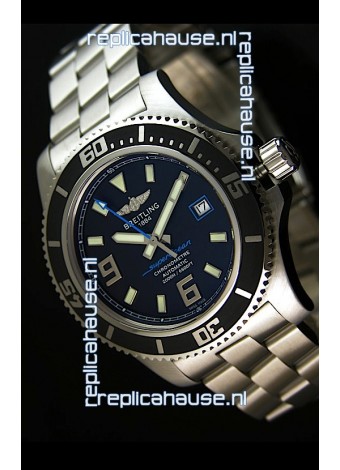 Breitling SuperOcean Abyss Swiss Replica Watch - 1:1 Mirror Replica - 44MM Blue Markers