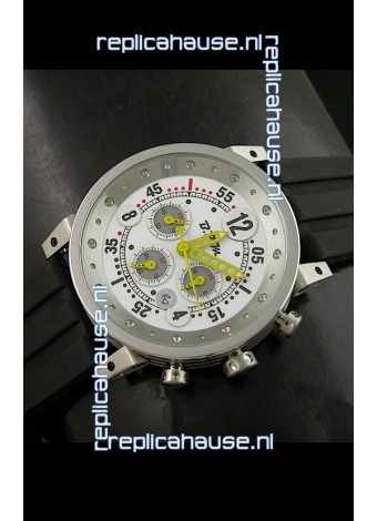 B.R.M.0011G6 Japanese Replica Quartz Watch in White Dial