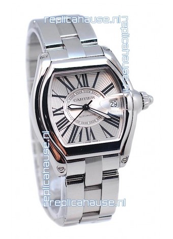 Cartier Roadster Swiss Ladies Swiss Watch in Silver Dial