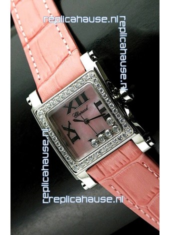 Chopard Happy Sport Swiss Replica Watch in Pink Dial