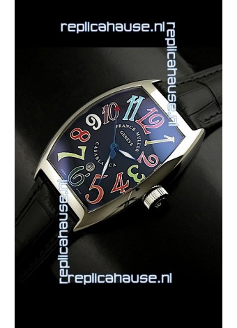 Franck Muller Casa Blanca Japanese Replica Watch in Black Dial