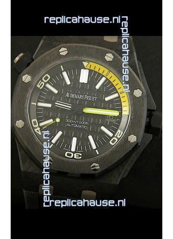 Audemars Piguet Royal Oak Offshore Scuba Swiss Replica Watch - Genuine Carbon Casing