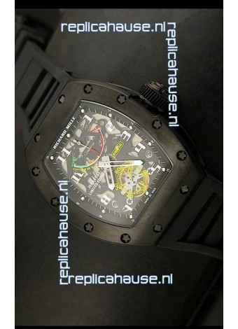 Richard Mille RM002 Power Reserve Tourbillon Swiss Replica Watch in PVD 