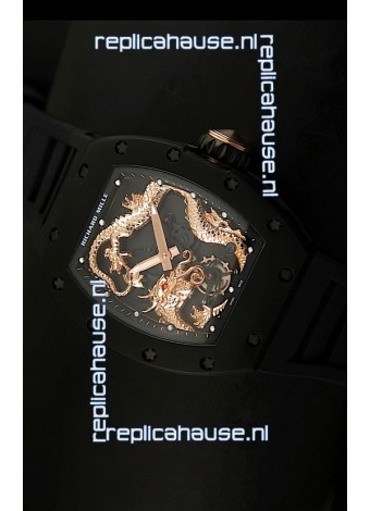 Richard Mille RM057 Tourbillon Jackie Chan Swiss Replica Watch in PVD Case