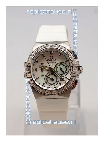 Omega Constellation Ladies Chronograph Replica Watch - 35MM