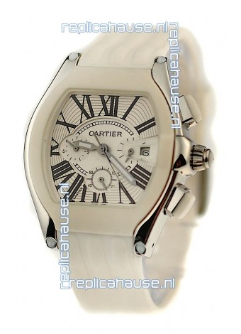 Cartier Roadster Japanese Replica Watch in White