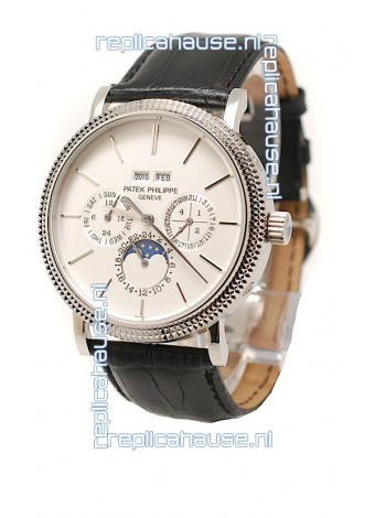Patek Philippe Grand Complications Japanese Steel Watch in White Dial