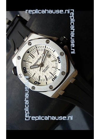 Audemars Piguet Scuba Japanese Replica Watch White Dial