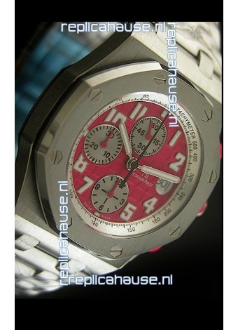 Audemars Piguet Royal Oak Offshore Swiss Watch in Red Dial - Secs hand 12 O clock