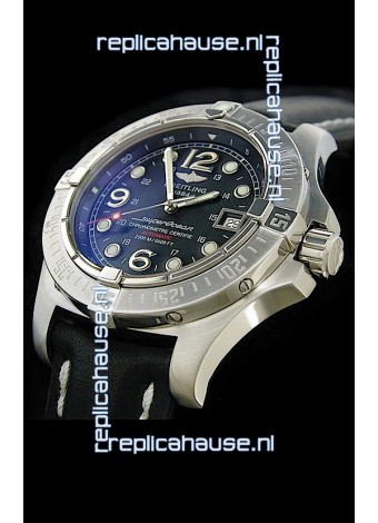 Breitling Superocean Steelfish Swiss Replica Watch in Black Dial
