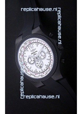 Breitling Bentley PVD Japanese Replica Watch in White Dial