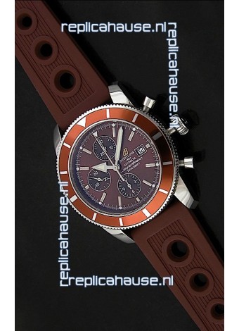 Breitling Superocean Swiss Replica Watch in Brown Dial