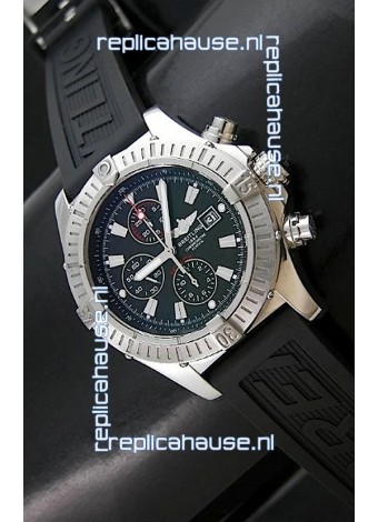 Breitling Super Avenger Swiss Watch in Black Dial - Ultimate Mirror Replica 
