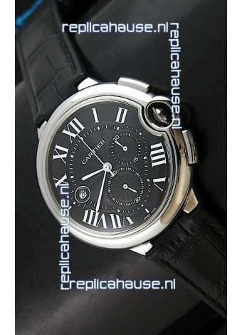Cartier Ballon de Japanese Replica Watch in Black Dial