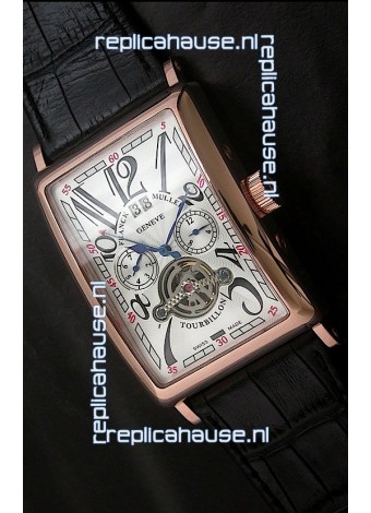 Franck Muller Tourbillon Japanese Replica Watch in White Dial