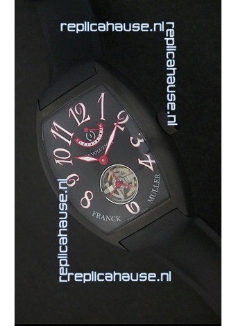 Franck Muller Tourbillon Japanese Replica Watch in Black Dial