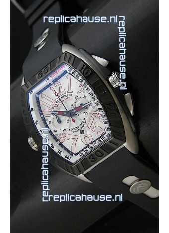 Franck Muller SingaporeGP Series 2009 Japanese Replica Watch in White Dial