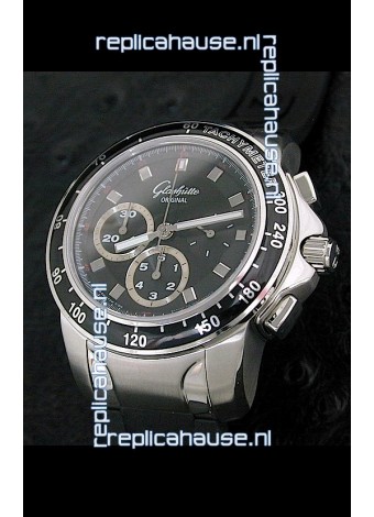 Glashuette Sport Evolution Swiss Chrono Watch in Black Dial