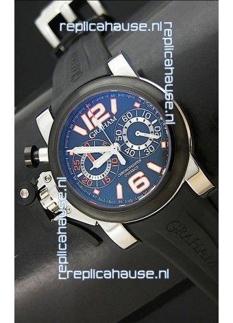 Graham Chronofighter Swiss Replica Watch in Blue Dial