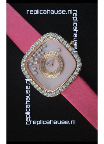Chopard Happy Diamonds 38MM Pink Strap in Pink Dial