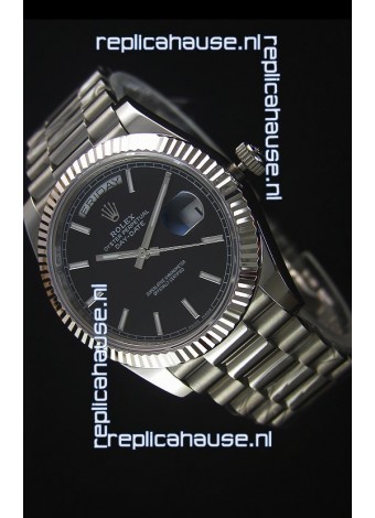 Rolex Day-Date Stainless Steel Replica Watch 40MM 2836-2 Swiss Movement