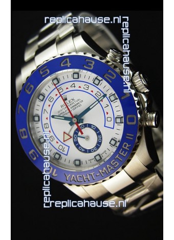 Rolex Yachtmaster II Stainles Steel Ref.116680 1:1 Mirror Replica Watch (Working Stopwatch Edition) 