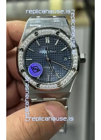 Audemars Piguet Royal Oak 37MM Blue Dial Watch in 3120 Movement - 1:1 Mirror Replica