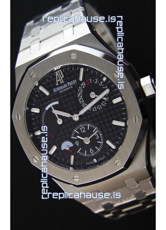 Audemars Piguet Royal Oak Dual Time Swiss Replica Watch in Black Dial