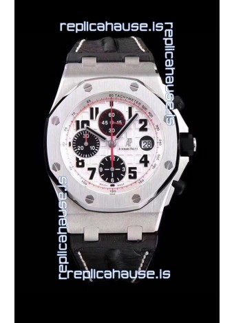 Audemars Piguet Royal Oak Offshore Chronograph Panda - 1:1 Mirror Ultimate Edition - Updated Version with 3126 Movement