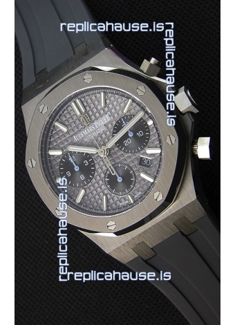 Audemars Piguet Royal Oak Chronograph Slate Grey Dial Rubber Strap Swiss Replica Watch 