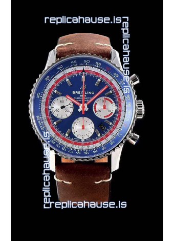 Breitling Navitimer 1 B01 Chronograph PAN AM Edition 43MM - 904L 1:1 Mirror Replica Watch 