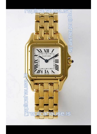 PANTHERE de Cartier Edition 27mm 1:1 Mirror Swiss Watch Yellow Gold Casing