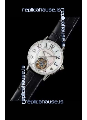 Jaeger LeCoultre RENDEZ-VOUZ Tourbillon 1:1 Mirror Quality Swiss Replica Watch in Steel Casing