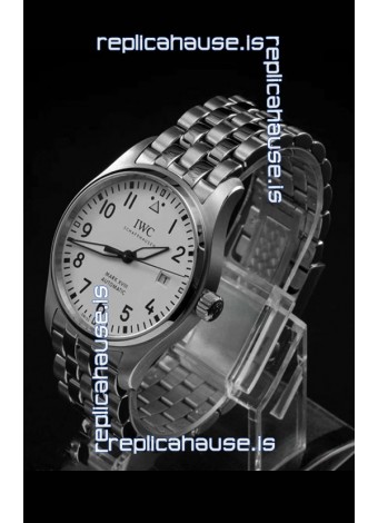 IWC MARK XVIII Swiss Replica Watch in 904L Steel White Dial 40MM - 1:1 Mirror Replica