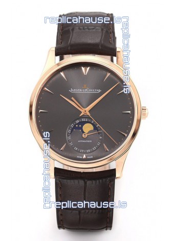 Jaeger LeCoultre Master Ultra Thin Moon Pink Gold 1:1 Mirror Replica Watch