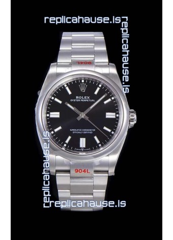 Rolex Oyster Perpetual REF#124300 41MM Cal.3230 Movement Swiss Replica Black Dial 904L Steel 1:1 Mirror Replica Watch