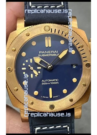 Panerai Submersible PAM01074 Blue Abisso Edition 1:1 Mirror Replica Watch in Blue Dial 42MM