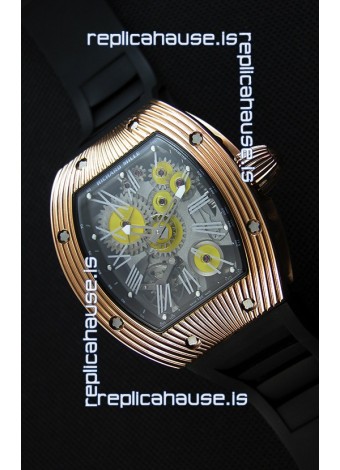 Richard Mille RM 018 Tourbillon Hommage A Boucheron Swiss Watch Yellow Gold Case
