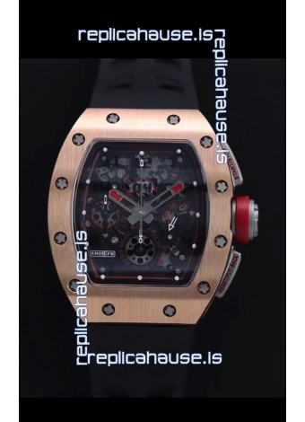 Richard Mille RM011-FM Felipe Massa Rose Gold Casing Swiss Replica Watch