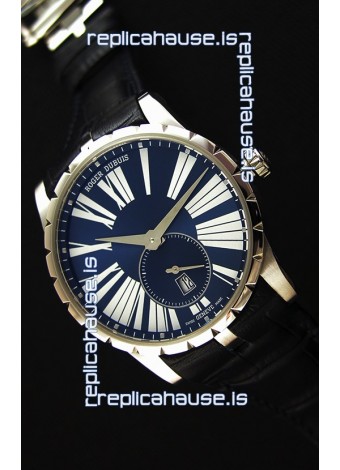 Roger Dubuis Excalibur RDDBEX0378 Steel Blue Swiss Replica Watch 